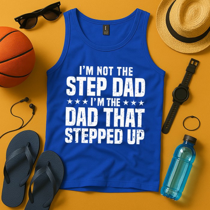 Cool Step Up Dad For Father Worlds Best Stepdad Ever Tank Top