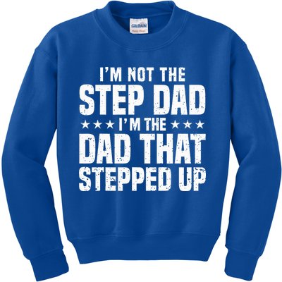 Cool Step Up Dad For Father Worlds Best Stepdad Ever Kids Sweatshirt