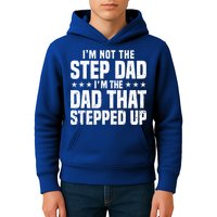 Cool Step Up Dad For Father Worlds Best Stepdad Ever Kids Hoodie