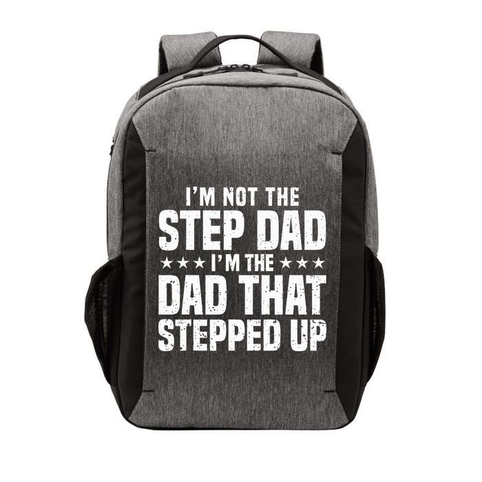 Cool Step Up Dad For Father Worlds Best Stepdad Ever Vector Backpack