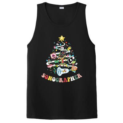 Christmas Sonographer Ultrasound Technologist Xmas Tree PosiCharge Competitor Tank