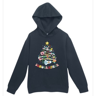 Christmas Sonographer Ultrasound Technologist Xmas Tree Urban Pullover Hoodie