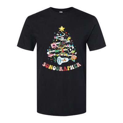 Christmas Sonographer Ultrasound Technologist Xmas Tree Softstyle CVC T-Shirt