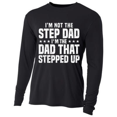 Cool Step Up Dad For Father Worlds Best Stepdad Ever Cooling Performance Long Sleeve Crew