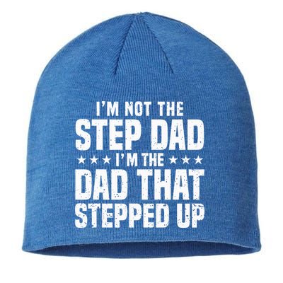 Cool Step Up Dad For Father Worlds Best Stepdad Ever Sustainable Beanie