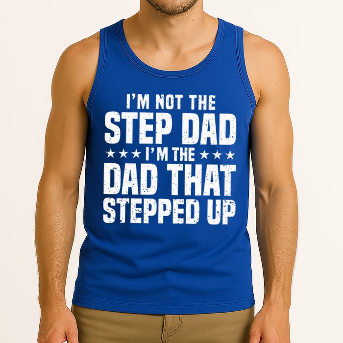 Cool Step Up Dad For Father Worlds Best Stepdad Ever Tank Top