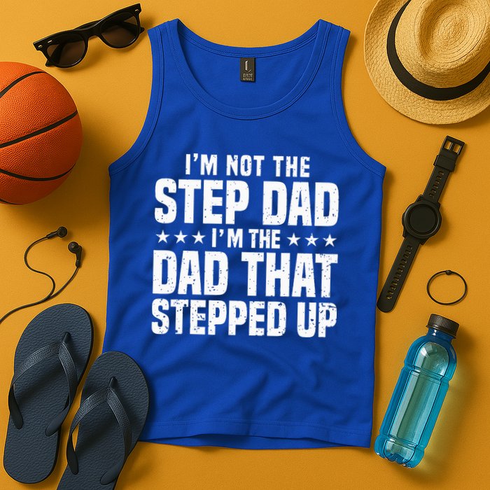 Cool Step Up Dad For Father Worlds Best Stepdad Ever Tank Top
