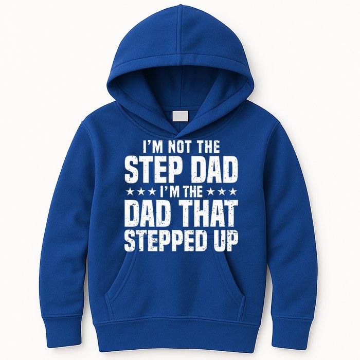 Cool Step Up Dad For Father Worlds Best Stepdad Ever Kids Hoodie