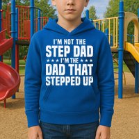 Cool Step Up Dad For Father Worlds Best Stepdad Ever Kids Hoodie