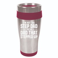 Cool Step Up Dad For Father Worlds Best Stepdad Ever 16oz Travel Tumbler