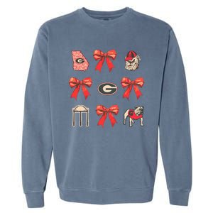 Coquette Style U.G.A Themed Birthday Gifr Garment-Dyed Sweatshirt