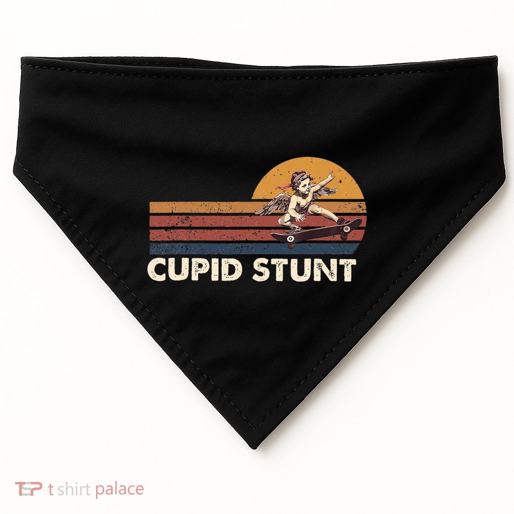 Cupid Stunt Unhinged Cringe Funny Inappropriate Embarrassing USA-Made Doggie Bandana