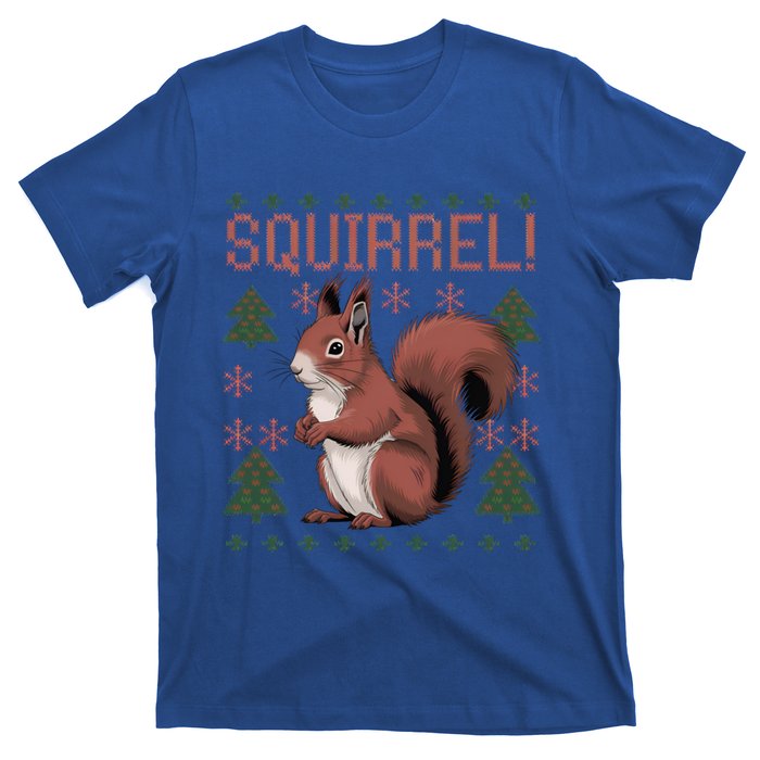 Cute Squirrel Ugly Xmas Pajama Squirrel Christmas Meaningful Gift T-Shirt