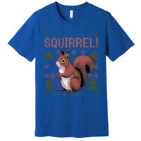 Cute Squirrel Ugly Xmas Pajama Squirrel Christmas Meaningful Gift Premium T-Shirt