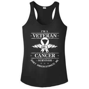 Cancer Survivor Veteran Chemotherapy Warrior Ladies PosiCharge Competitor Racerback Tank