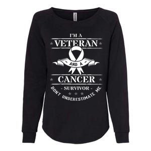 Cancer Survivor Veteran Chemotherapy Warrior Womens California Wash Sweatshirt