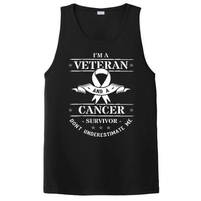 Cancer Survivor Veteran Chemotherapy Warrior PosiCharge Competitor Tank