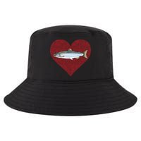 Coho Salmon Valentines Day Fish Love Fingerprint Meaningful Gift Cool Comfort Performance Bucket Hat