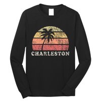 Charleston Sc Vintage 70s Retro Throwback Design Long Sleeve Shirt