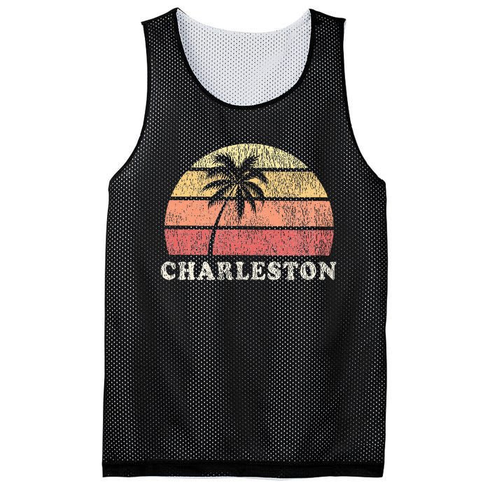 Charleston Sc Vintage 70s Retro Throwback Design Mesh Reversible Basketball Jersey Tank