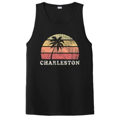 Charleston Sc Vintage 70s Retro Throwback Design PosiCharge Competitor Tank