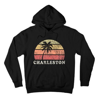 Charleston Sc Vintage 70s Retro Throwback Design Tall Hoodie