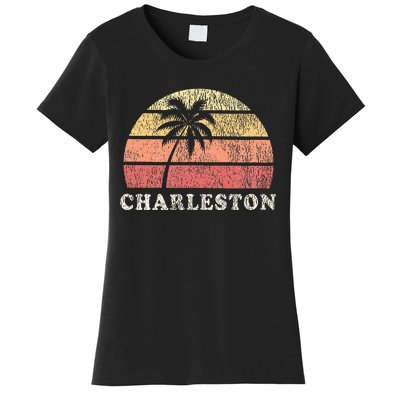 Charleston Sc Vintage 70s Retro Throwback Design Women's T-Shirt