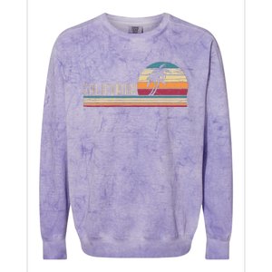 Cali Summer Vacation Ca Palm Trees Usa Retro California Colorblast Crewneck Sweatshirt