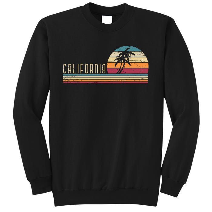 Cali Summer Vacation Ca Palm Trees Usa Retro California Sweatshirt