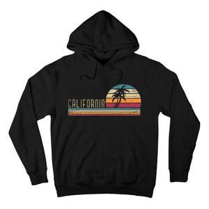 Cali Summer Vacation Ca Palm Trees Usa Retro California Tall Hoodie