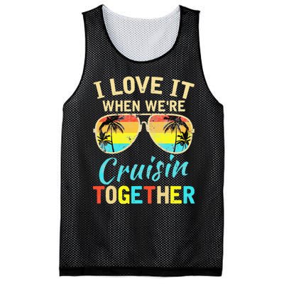 Cruise Ship Vacation Friends Buddies Couples I Love It Mesh Reversible Basketball Jersey Tank