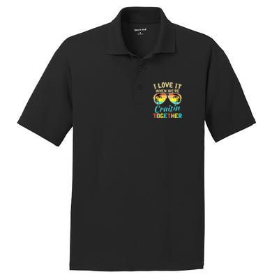 Cruise Ship Vacation Friends Buddies Couples I Love It PosiCharge RacerMesh Polo