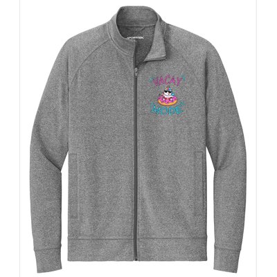 Cute Summer Vacay Mode Beach Mode Unicorn Cruise Stretch Full-Zip Cadet Jacket