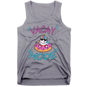 Cute Summer Vacay Mode Beach Mode Unicorn Cruise Tank Top