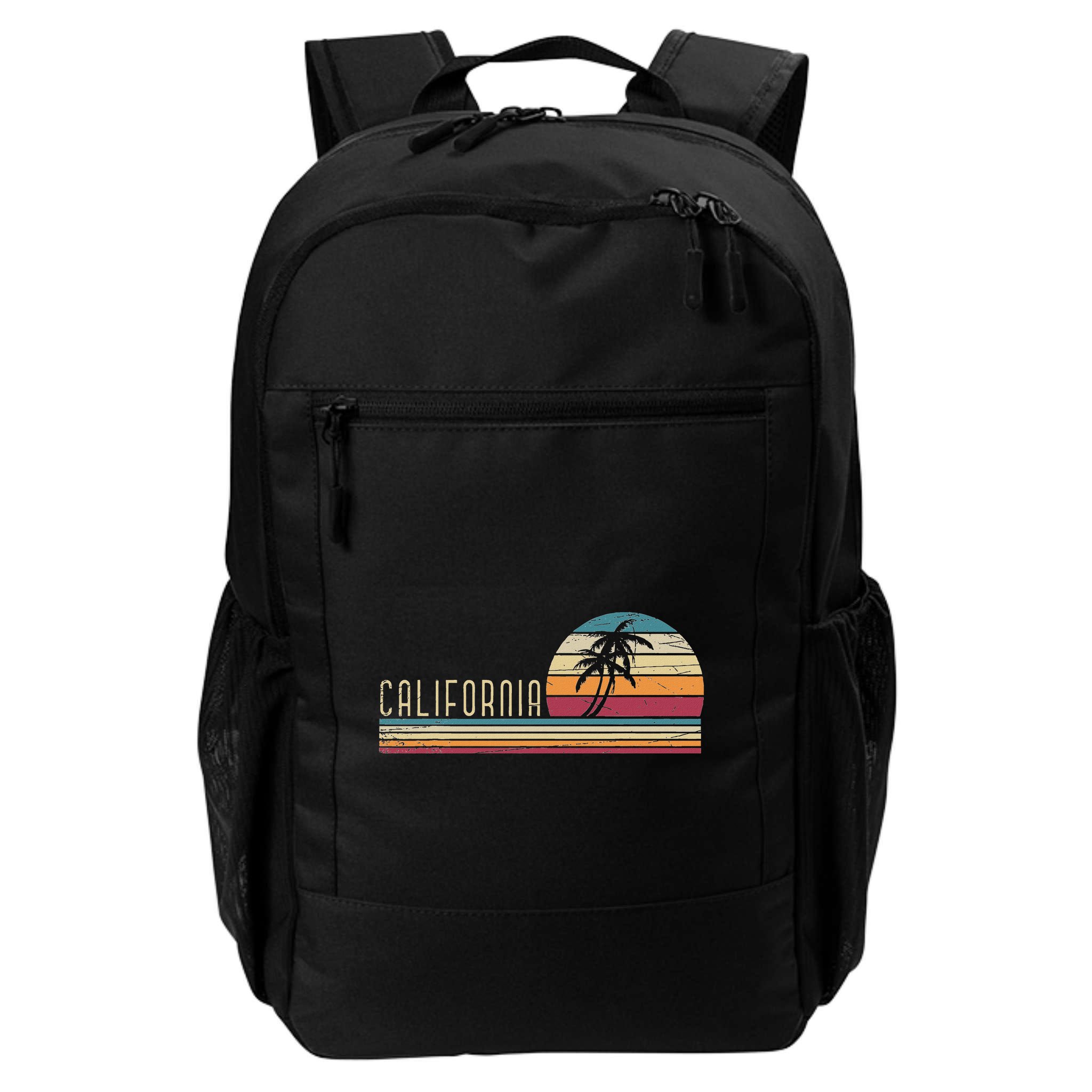 Cali Summer Vacation Ca Palm Trees Usa Retro California Backpack