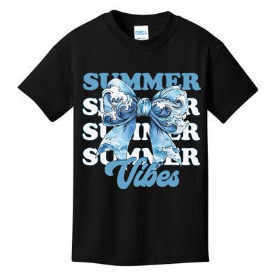 Coquette Summer Vibes Retro Style For Fun Loving Women Kids T-Shirt