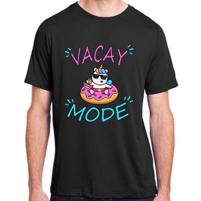 Cute Summer Vacay Mode Beach Mode Unicorn Cruise Adult ChromaSoft Performance T-Shirt