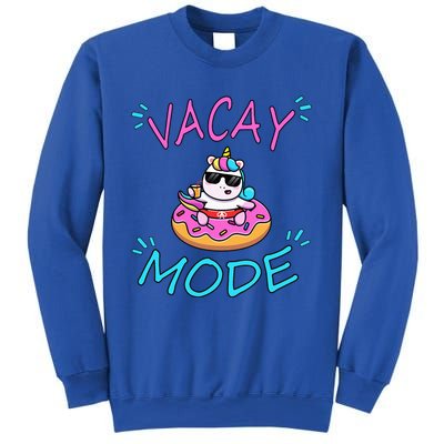 Cute Summer Vacay Mode Beach Mode Unicorn Cruise Sweatshirt