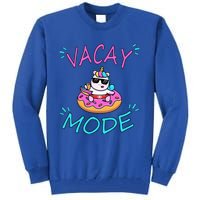 Cute Summer Vacay Mode Beach Mode Unicorn Cruise Tall Sweatshirt