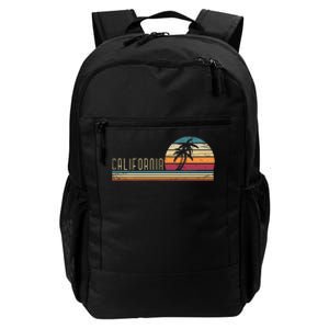 Cali Summer Vacation Ca Palm Trees Usa Retro California Daily Commute Backpack