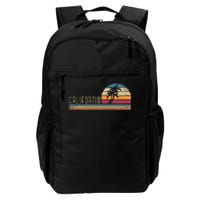 Cali Summer Vacation Ca Palm Trees Usa Retro California Daily Commute Backpack