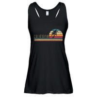 Cali Summer Vacation Ca Palm Trees Usa Retro California Ladies Essential Flowy Tank