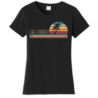 Cali Summer Vacation Ca Palm Trees Usa Retro California Women's T-Shirt