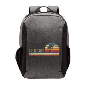 Cali Summer Vacation Ca Palm Trees Usa Retro California Vector Backpack