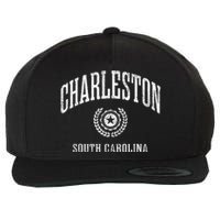 Charleston Sc Vintage College Sports Design Wool Snapback Cap