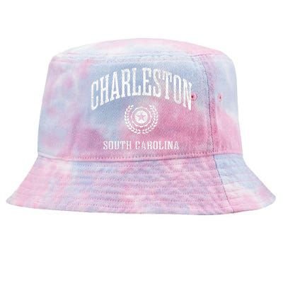 Charleston Sc Vintage College Sports Design Tie-Dyed Bucket Hat