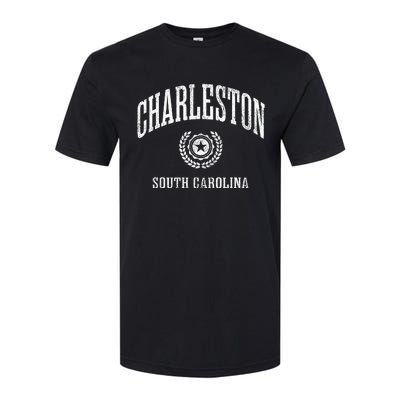 Charleston Sc Vintage College Sports Design Softstyle® CVC T-Shirt