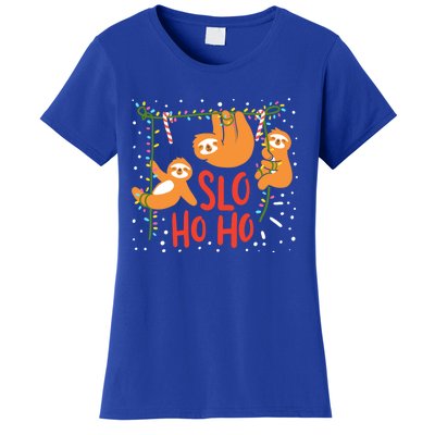 Christmas Sloth Vintage Gift Women's T-Shirt