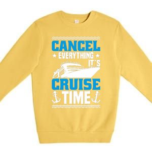 Cruising Ship Vacation Party & Family Cruising Crew Cruise Premium Crewneck Sweatshirt