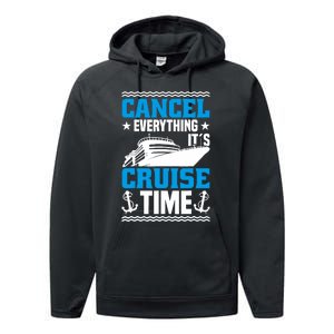 Cruising Ship Vacation Party & Family Cruising Crew Cruise Performance Fleece Hoodie